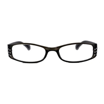 Retro Óculos de Leitura Retangular, Moldura em Preto Óptico de Óculos para Homens Mulheres Ultraleve de Negócios+1+1.5 +2 +2.5+3 +3.5 +4